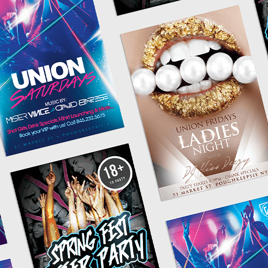 Nightclub/Party Flyer and Poster Design - made by Amanda Davis