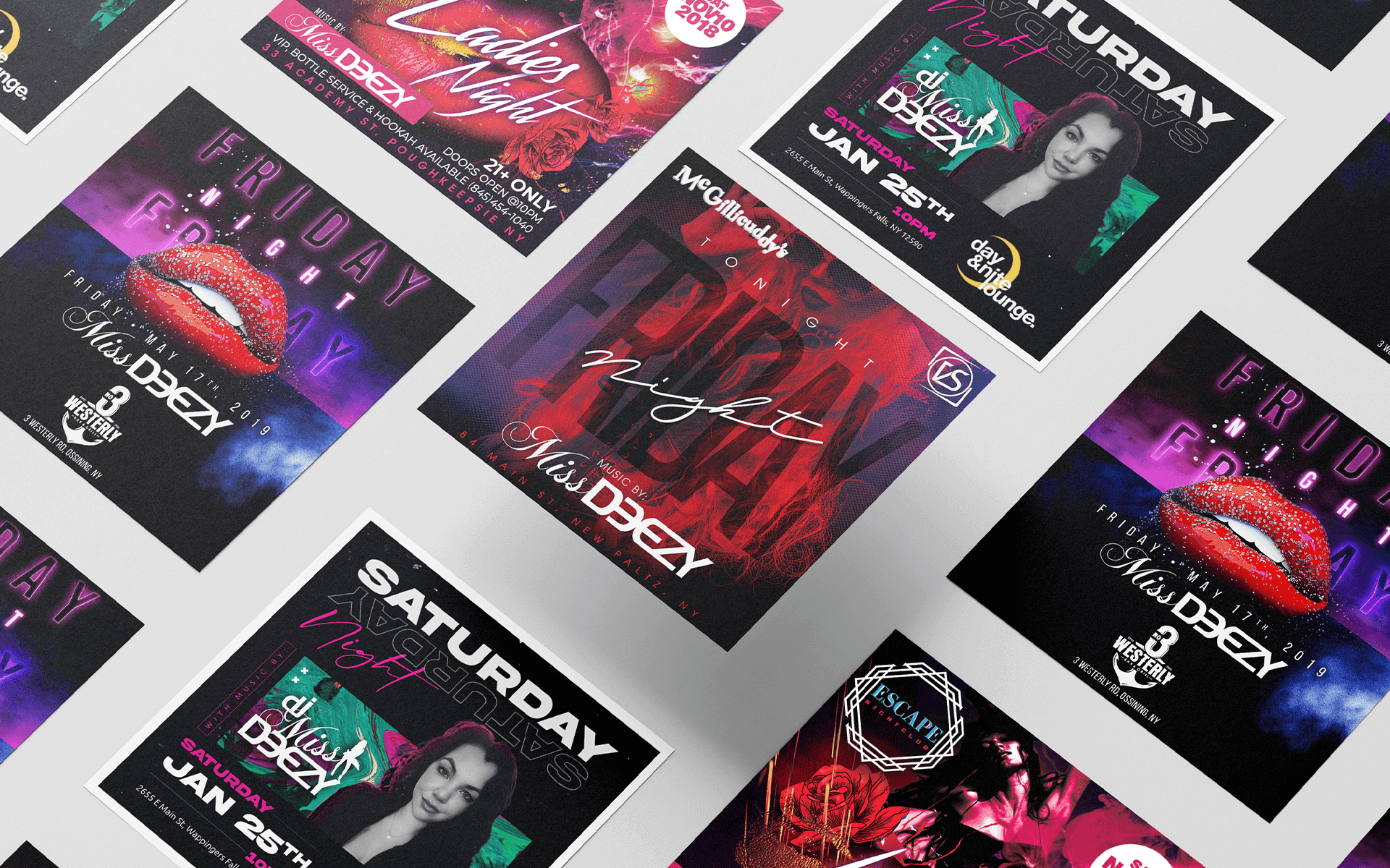 Brand Identity: DJ Miss Deezy - made by Amanda Davis