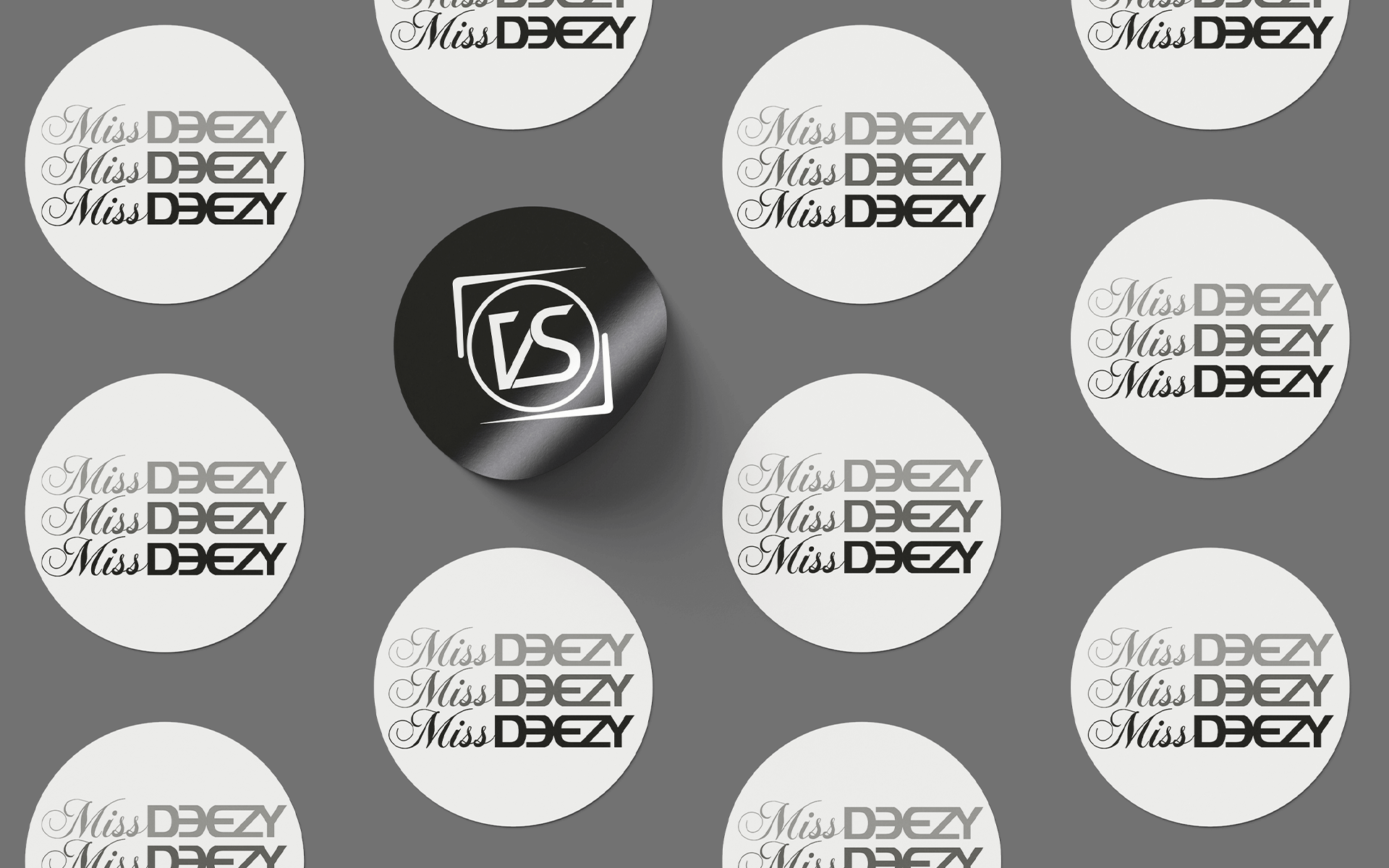 Brand Identity: DJ Miss Deezy - made by Amanda Davis