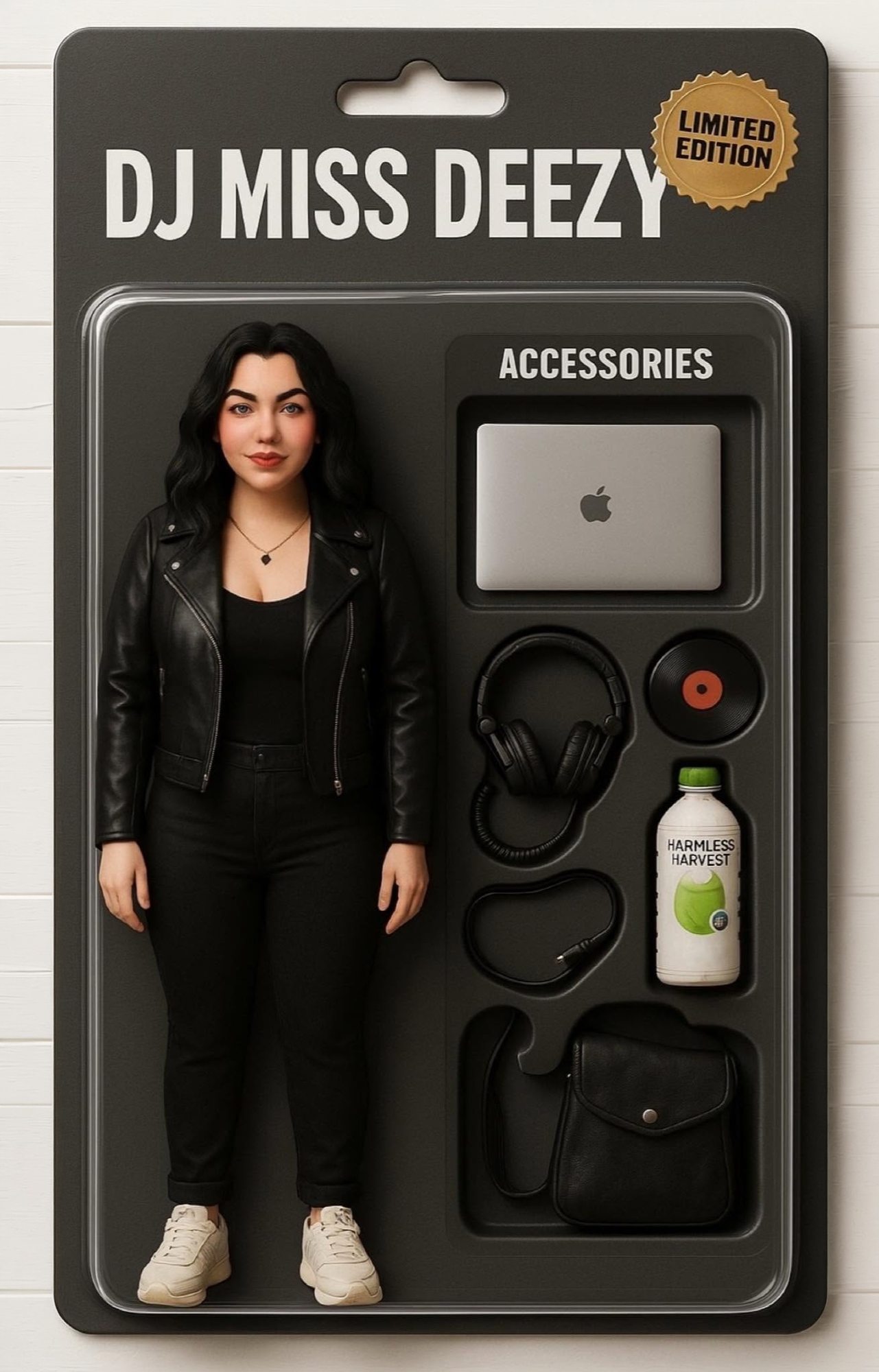 DJ Miss Deezy brand application - designed by Amanda Davis