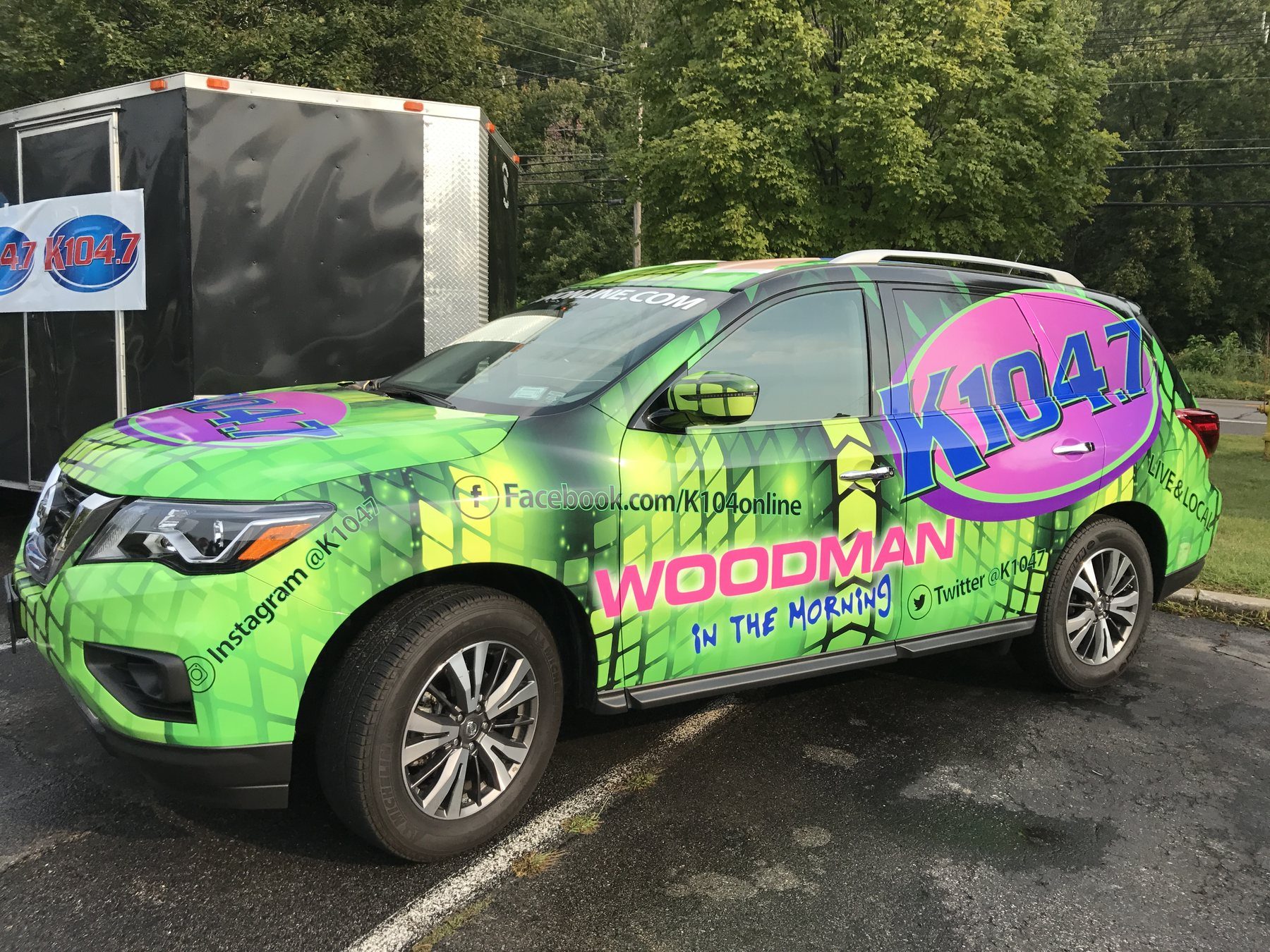 K104.7 wrapped vehicle, side view