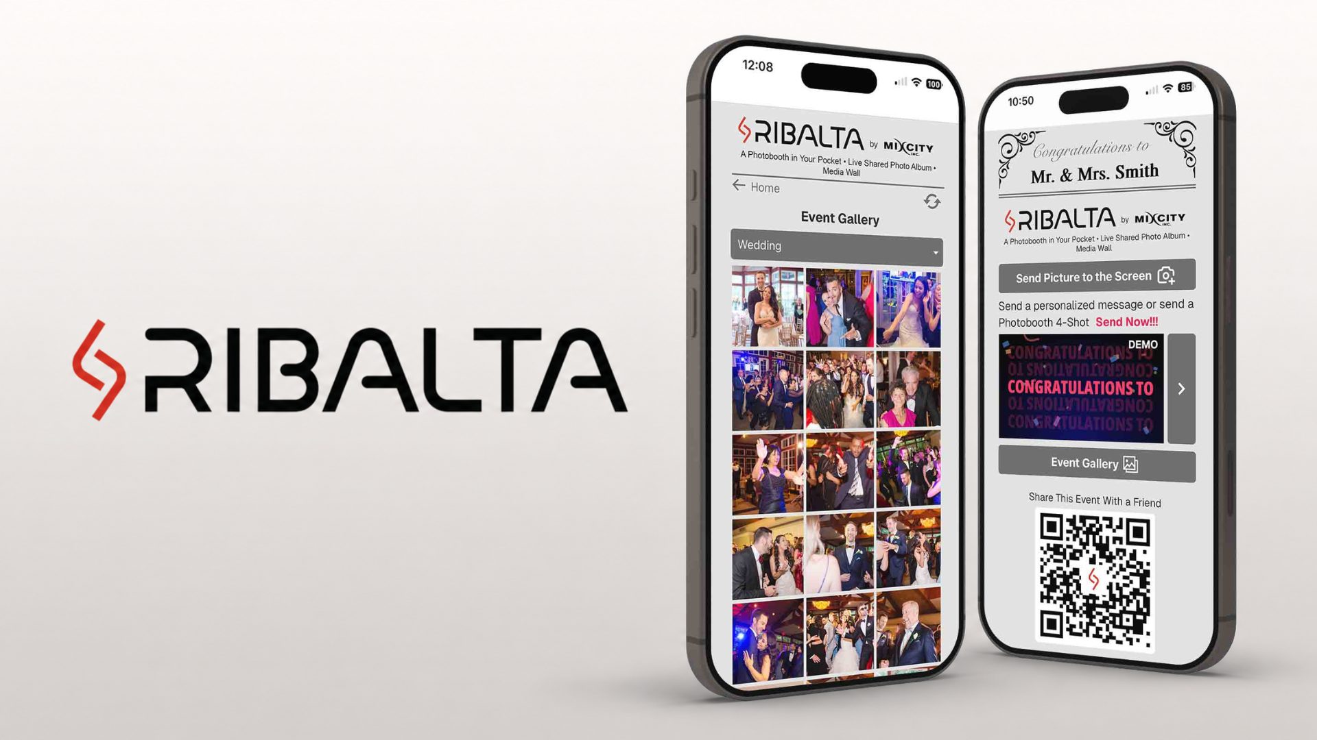 Ribalta by Mixcity mobile app interface