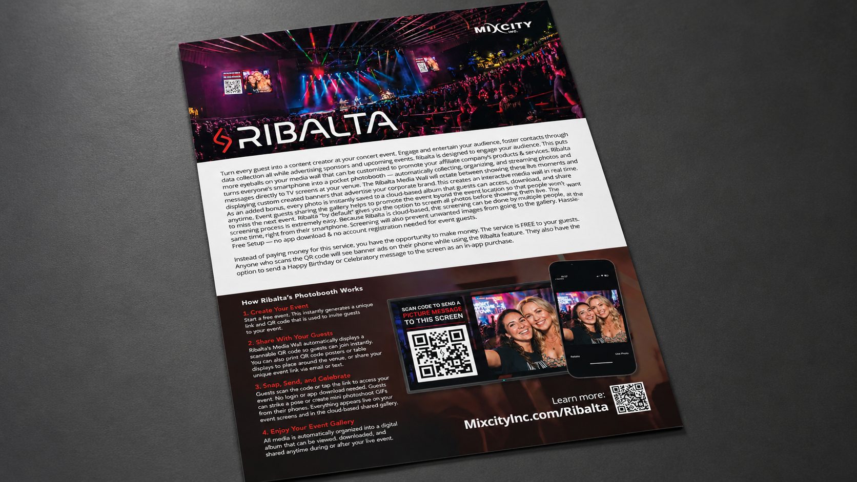 Mixcity marketing and sales collateral
